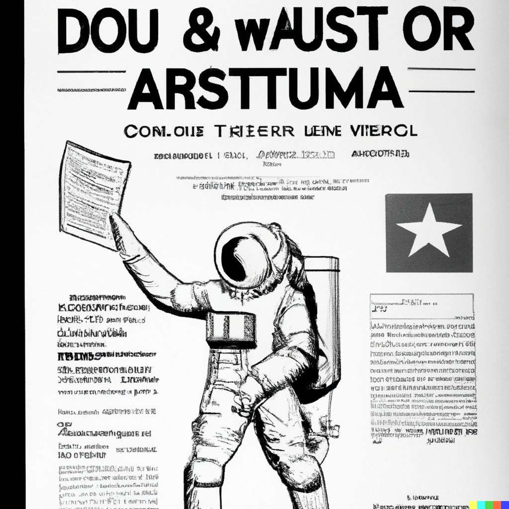 an astronaut, government information leaflet from World War 2